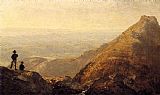 Sanford Robinson Gifford Canvas Paintings - A Sketch of Mansfield Mountain